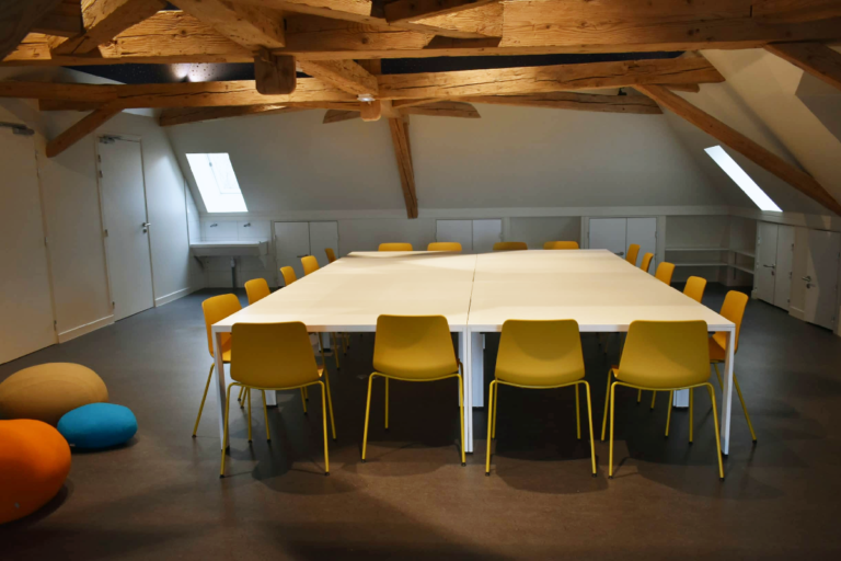 Salle des animations au Manoir des livres - Archipel Butor