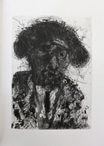 Portrait de Michel Butor en torero par Miquel Barcelo, extrait de 90, éditions de la Différence, 2016