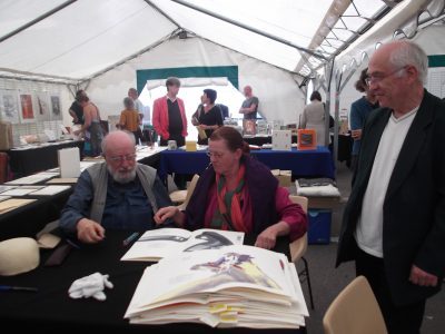 Michel Butor et Martine Jaquemet, Salon du livre, Lucinges