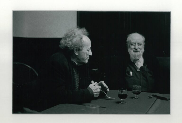 Michel Butor & Bernard Noël, Carcassonne, 2001 © Maxime Godard