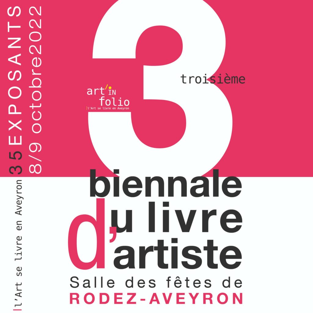 3e Biennale du livre d'artiste de Rodez - Affiche