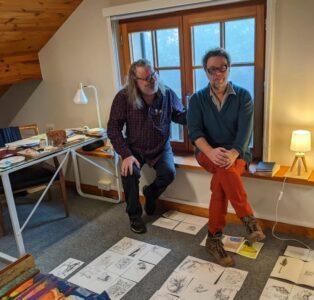 Portrait de Dominique Sampiero & François Andès - Maison Butor, novembre 2022 ©ArchipelButor