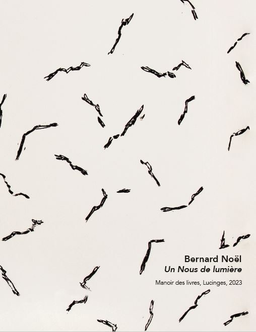 Couverture catalogue d'exposition Bernard Noël, "Un Nous de lumière"