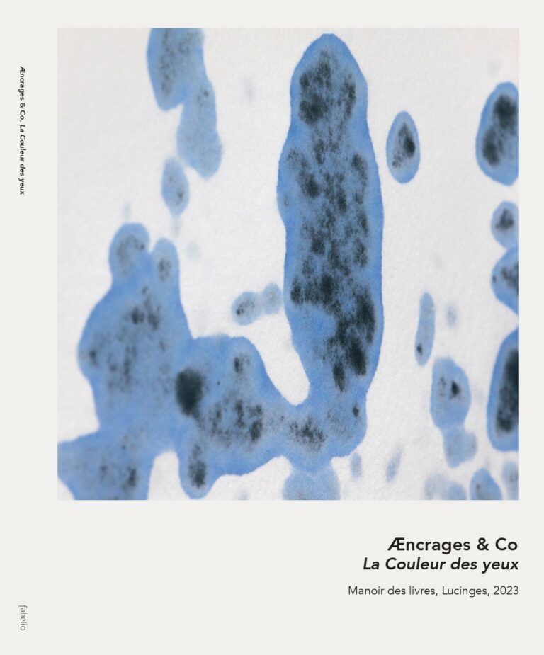 Couverture catalogue d'exposition Æncrages & Co, "La couleur des yeux"