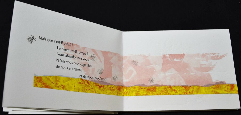 "Hexagones en désarroi", livre d'artiste réalisé par Michel Butor et Bernard Alligand et édité aux Éditions d'art FMA.