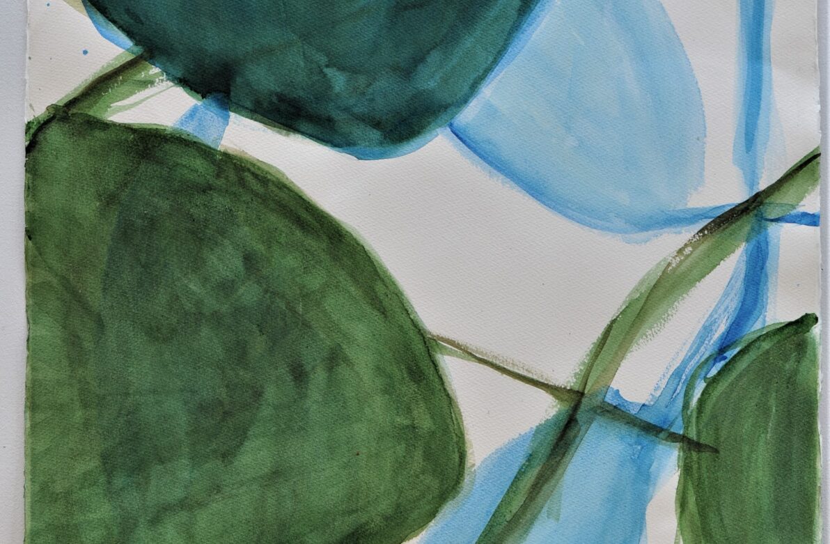 "Botanique", par Hélène Peytavi, aquarelle sur papier, 70 x 50 cm, 2020