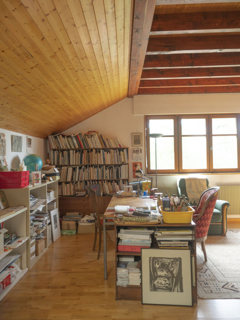 Bureau de Michel Butor ©Adèle Godefroy
