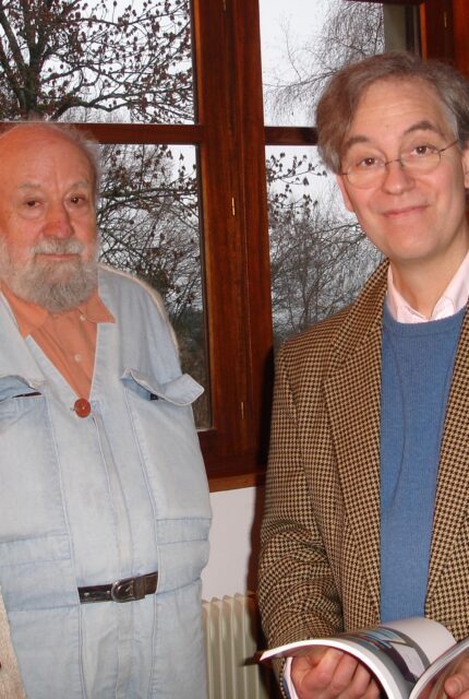 Michel Butor en compagnie de Virgile Legrand
