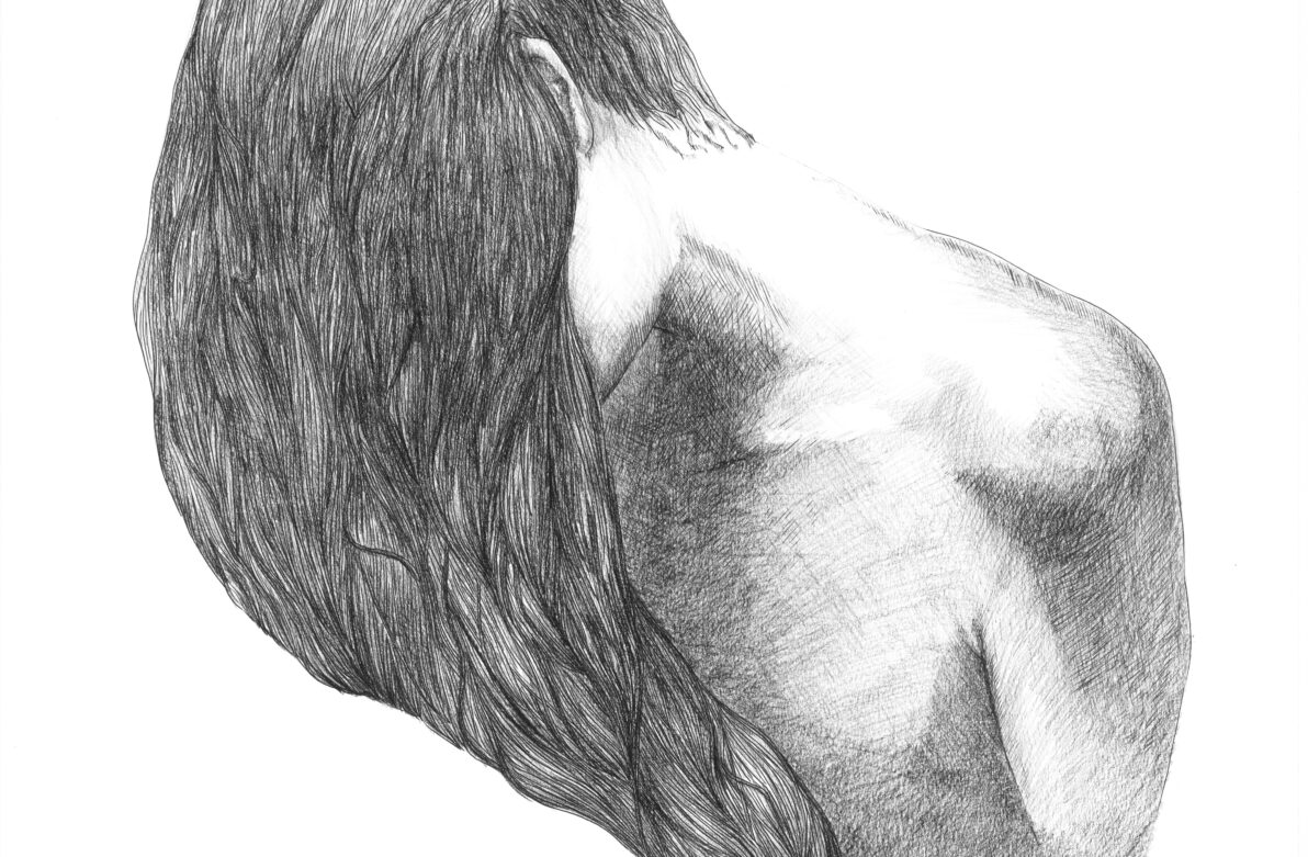 "Fuite en avant", dessin de Sarah Battaglia, 2014