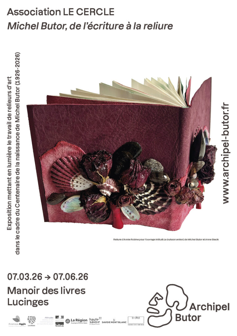 Affiche_Exposition "Michel Butor, de l'écriture à la reliure"