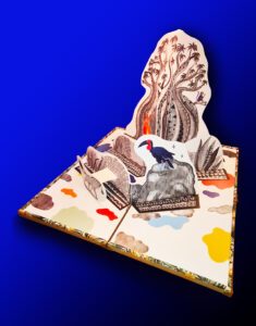 Livre d’artiste, « Le pop-up géant de baobab », par Elsa Mroziewicz et Cécile Palusinski, 2023